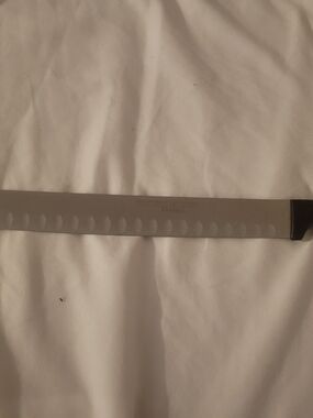 Wusthof Stainless Steel Long Serrated Bread Knife with Black Handle